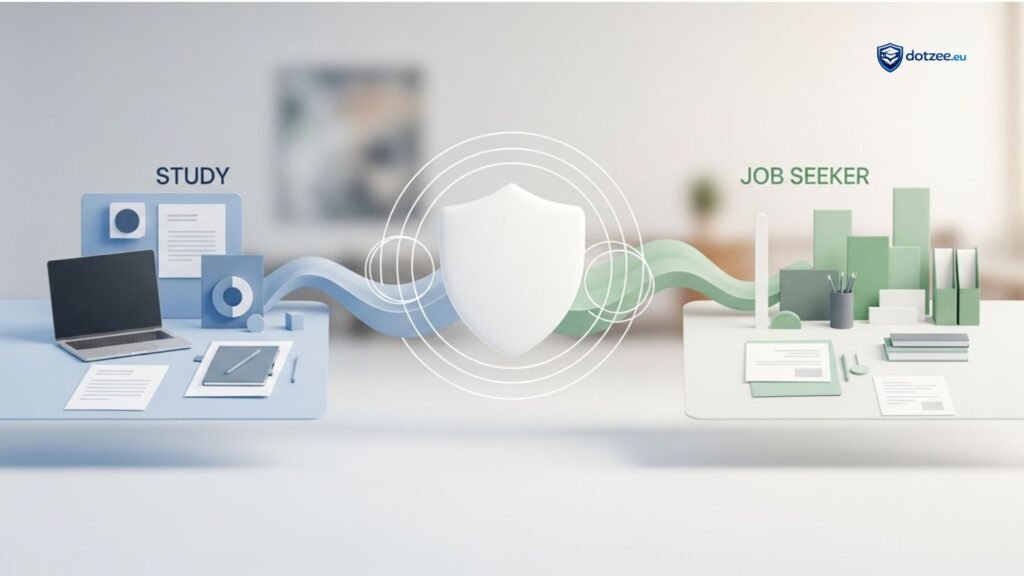 Insurance for those moving from student visa to job seeker visa after graduation